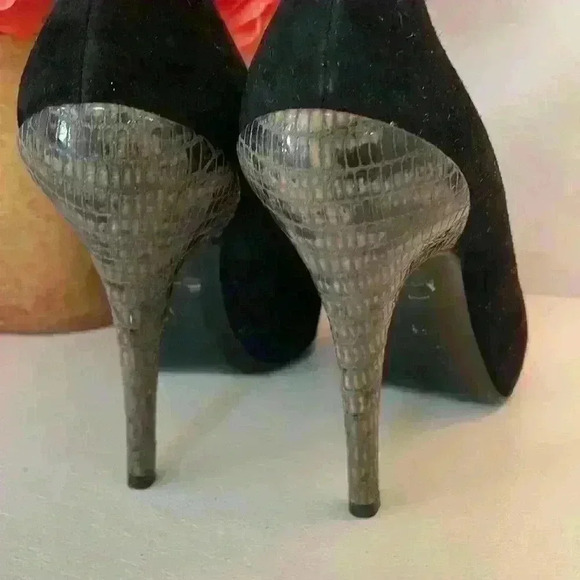 Dior Suede and alligator 5”Heels SIZE EU 38/USA 8 NO SCUFFS Pre-Owned - Picture 2 of 9